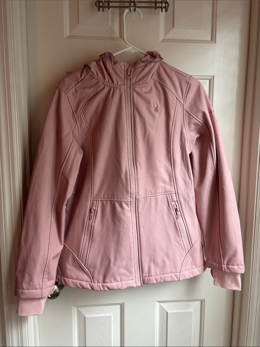 Spyder Women’s Dusty Pink Hooded Softshell Jacket